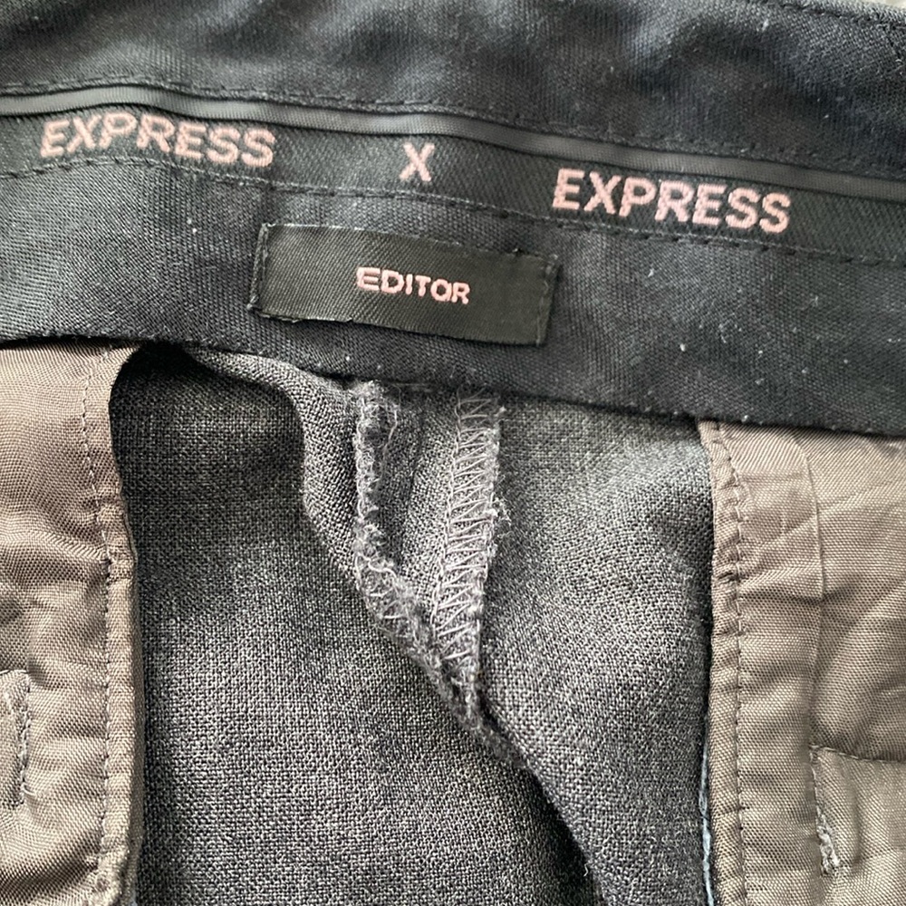 Express Editor Wool Blend Wide-Leg Dress Pants - Size 4 Regular - Picture 3 of 6